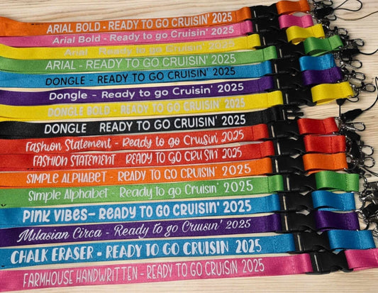Personalised Lanyard with Detachable Clip (2cm Wide)