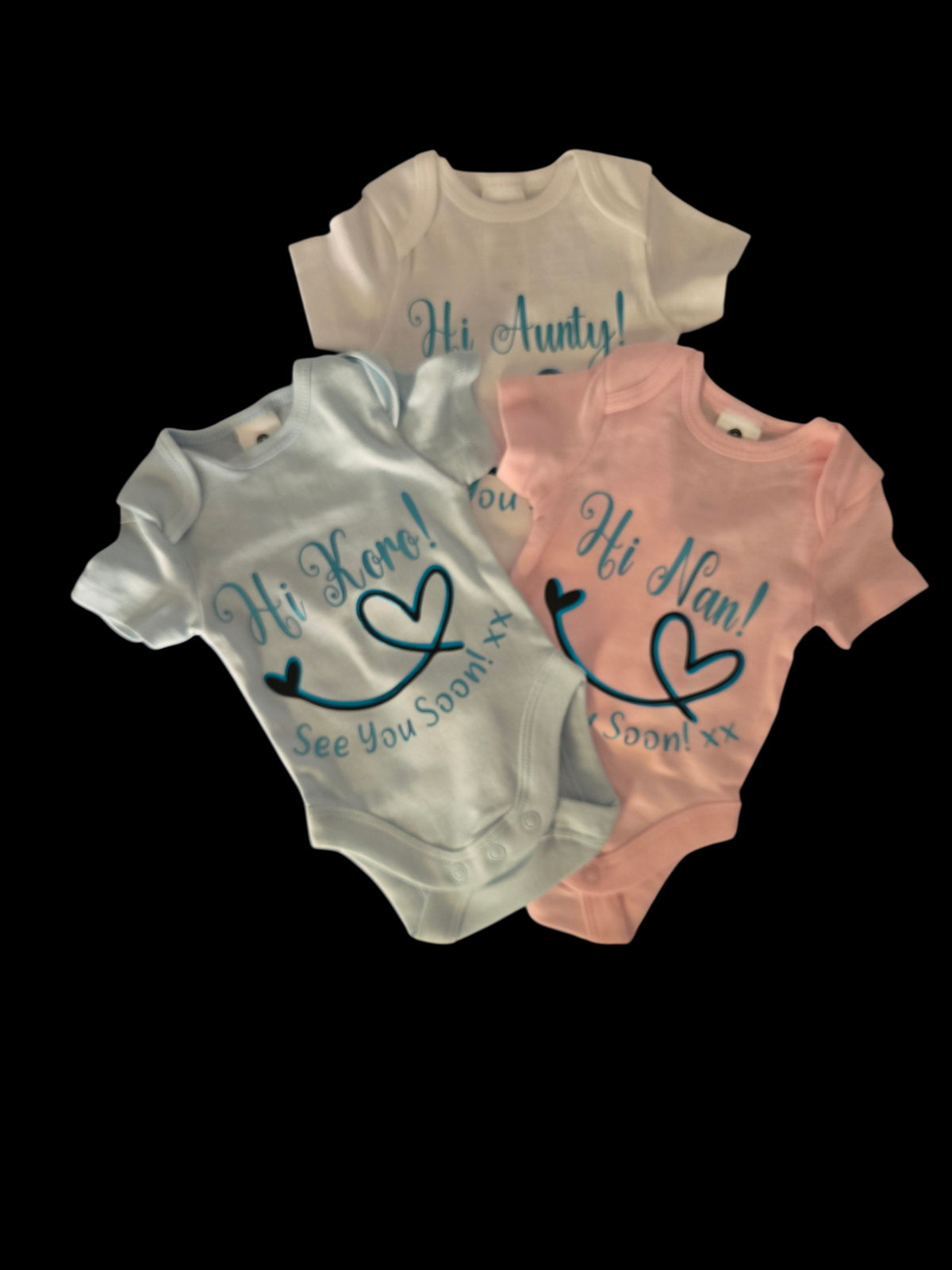 Personalised Baby Jumpsuit/Body Suits & Tee's (Printable Vinyl)