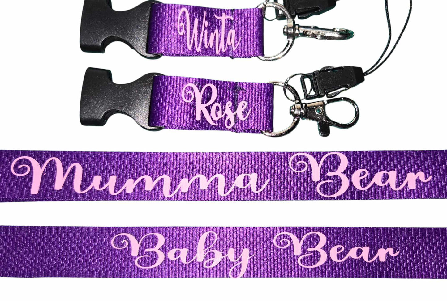 Personalised Lanyard with Detachable Clip (2cm Wide)