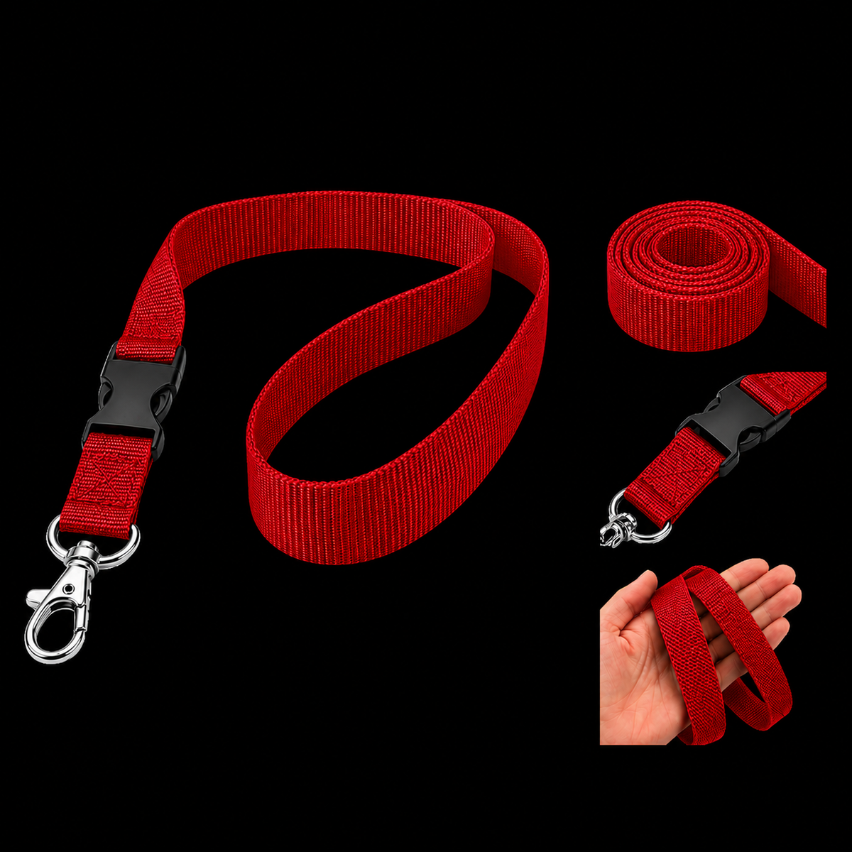Personalised Lanyard with Detachable Clip (2cm Wide)