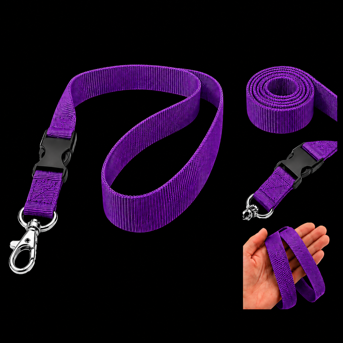 Personalised Lanyard with Detachable Clip (2cm Wide)