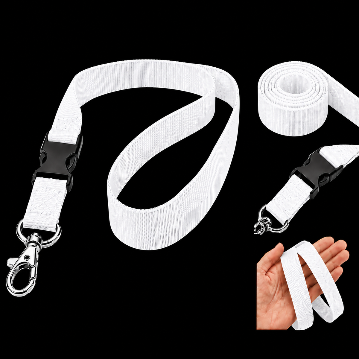 Personalised Lanyard with Detachable Clip (2cm Wide)