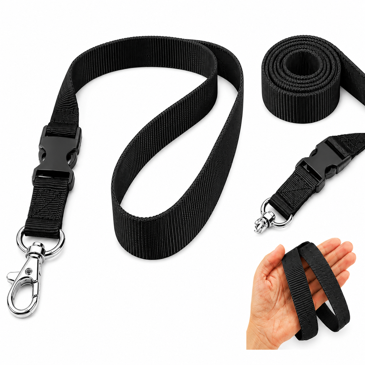 Personalised Lanyard with Detachable Clip (2cm Wide)