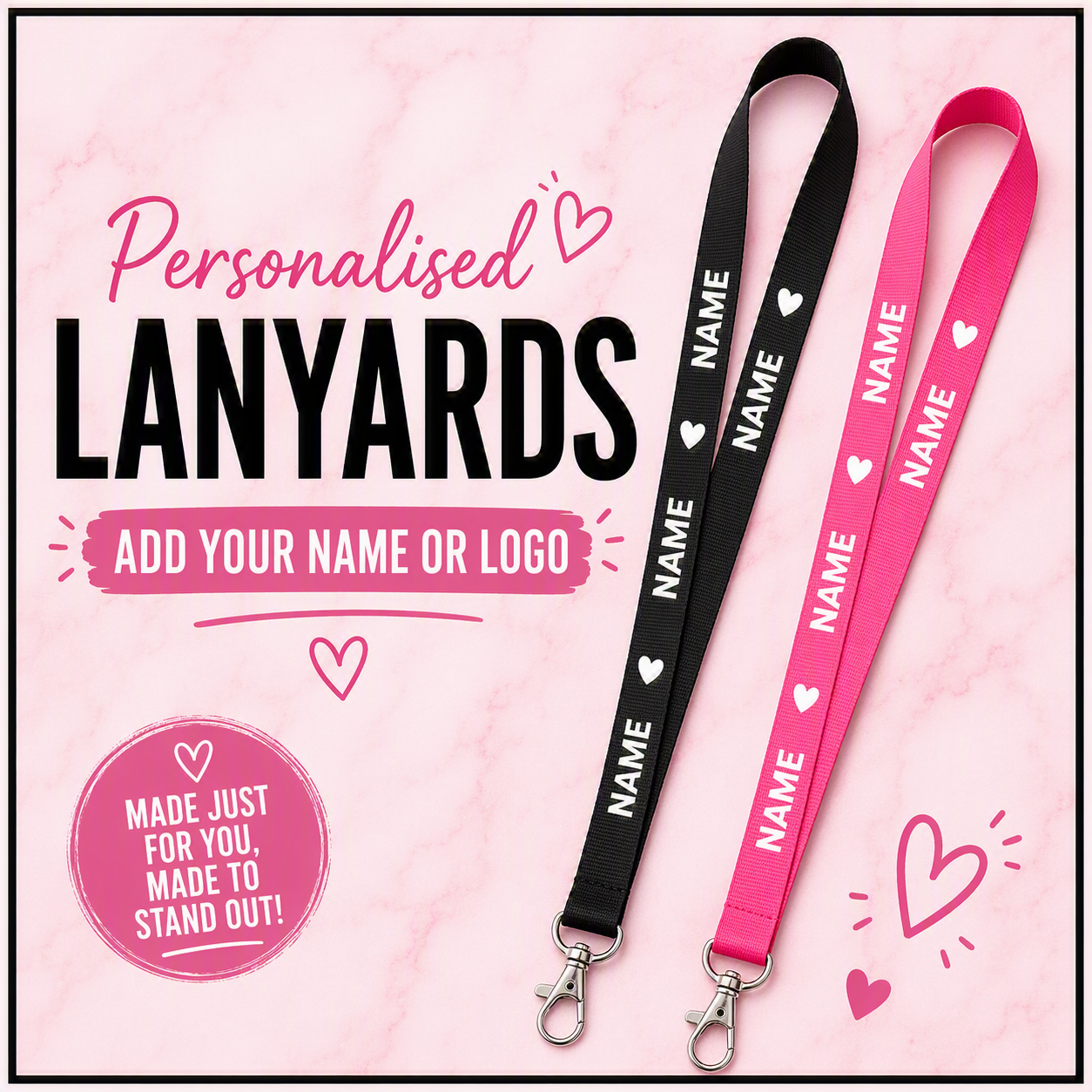 Personalised Lanyard (2cm wide)