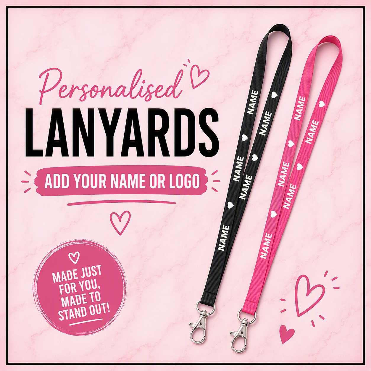 Personalised Lanyard (1.5cm wide)